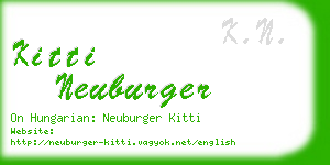 kitti neuburger business card